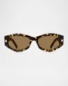 Givenchy Gvday Acetate Cat-eye Sunglasses In Brown
