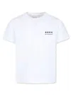 GIVENCHY WHITE CREWNECK T-SHIRT WITH 4G LOGO PRINT IN COTTON BOY