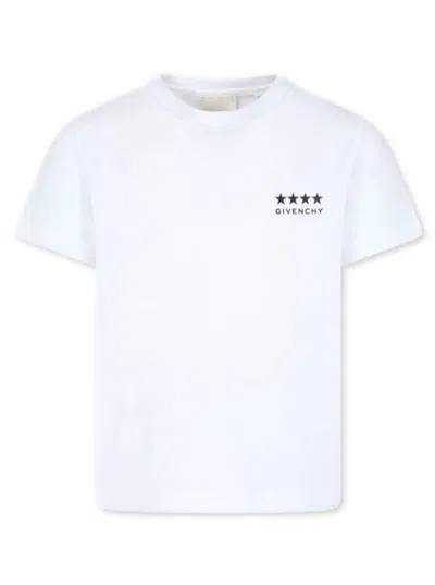 Givenchy Kids' 4g-print Organic-cotton T-shirt In White