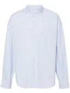 Givenchy Halo-stripe Cotton Shirt In Blue