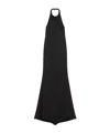 Givenchy Halter Neck Dress In Crepe And Satin In Black