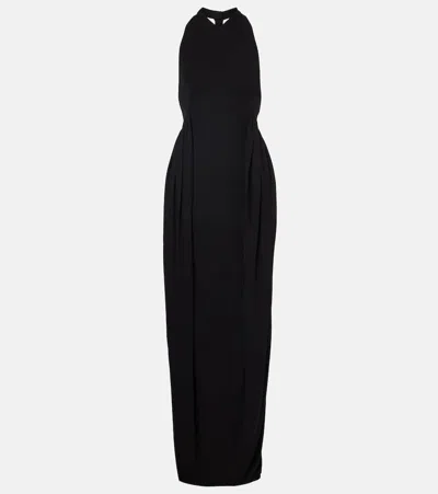 Givenchy Halterneck Crêpe Jersey Gown In Black