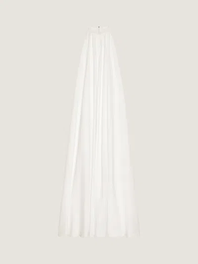 Givenchy Halterneck Evening Dress In Crepe Cady In White