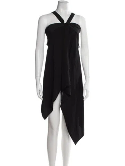 Pre-owned Givenchy Halterneck Mini Dress In Black