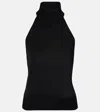 Givenchy Halterneck Open-back Jersey Top In Black