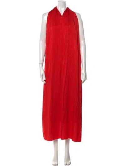 Pre-owned Givenchy Halterneck Sleeveless Top In Red