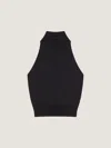 Givenchy Halterneck Open-back Jersey Top In Black