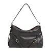 Givenchy Voyou Mini Shoulder Bag In Shiny Leather In Brown