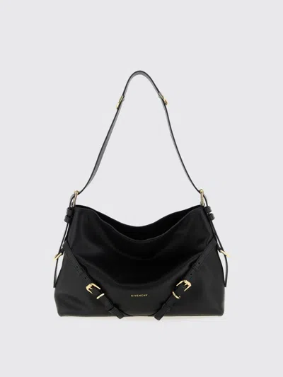 Givenchy Voyou Medium Leather Shoulder Bag In Blue
