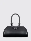 Givenchy Antigona East West Brown Small Handbag With Adjustable And Removable Shoulder Strap And Logo Letteri In Black