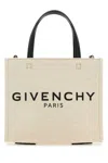 Givenchy Woman Ivory Canvas Mini G-tote Handbag