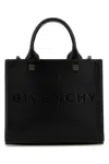 Givenchy Women Black Leather Mini G-tote Handbag In Black