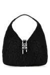 Givenchy Fabric G-hobo Mini Handbag With Chain Detail In Black