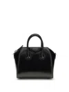 Givenchy Leather Handbag With Logo On The Front In Black