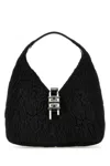 Givenchy Fabric G-hobo Mini Handbag With Chain Detail In Black
