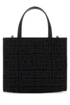 Givenchy Structured Black Mini G-tote Bag With Embroidered Monogram In Black