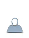 Givenchy Mini Antigona East-west Bag In Box Leather In Blue