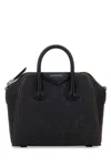 Givenchy Denim Mini Antigona Handbag In Blue