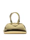 Givenchy Antigona East-west Mini Bag In Laminated Leather In Gold