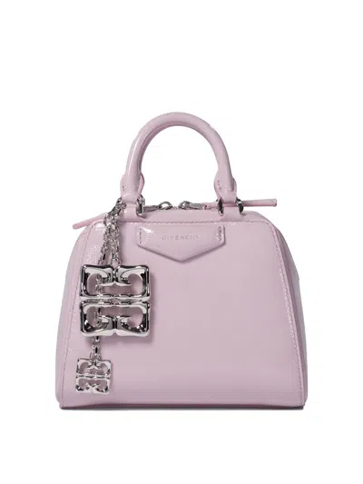 Givenchy Antigona Cube Nano Leather Handbag In Purple
