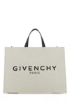 Givenchy Women Ivory Canvas Medium G Shopping Bag In White