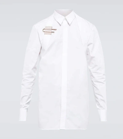 Givenchy Harness Cotton Poplin Shirt In White
