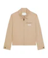 Givenchy Harrington Logo-patch Jacket In Gold