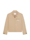 Givenchy Harrington Logo-patch Jacket In Gold