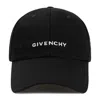 Givenchy Round Visor Cap With Embroidered Logo In Black