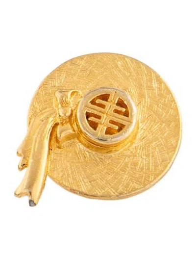 Pre-owned Givenchy Hat Brooch Pin In Multicolor