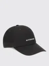 Givenchy Round Visor Cap With Embroidered Logo In Black
