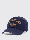 Givenchy Dark Blue Embroidered Logo Baseball Hat In Blue