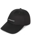 Givenchy Round Visor Cap With Embroidered Logo In Black