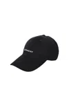 Givenchy Round Visor Cap With Embroidered Logo In Black