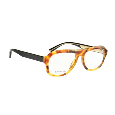 Pre-owned Givenchy Havana Brown Gold Pilot Frame Glasses Gv 0124
