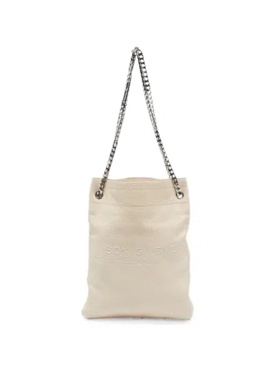 Pre-owned Givenchy Hdg Chain-strap Tote Bag In Neutral