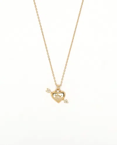 Givenchy Heart Arrow Necklace In Gold