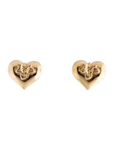 Pre-owned Givenchy Heart Clip-on Earrings In Multi