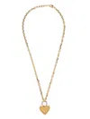 Givenchy Heart Lock Necklace In Gold