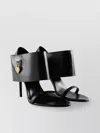 Givenchy Heart Lock Stiletto Sandals In Black