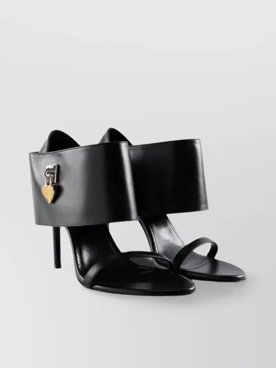GIVENCHY HEART LOCK STILETTO SANDALS