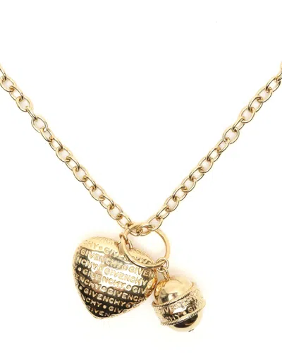 Givenchy Heart Pendant Necklace In Gold