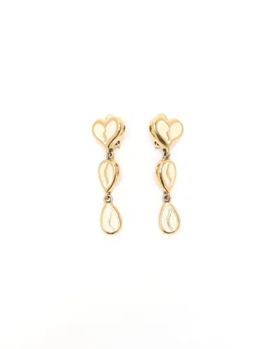Givenchy Heart Teardrop Clip-on Earrings In Gold