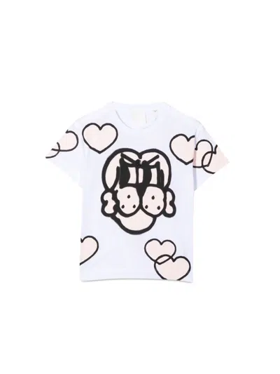Givenchy Hearts Mini T-shirt For Girls In White