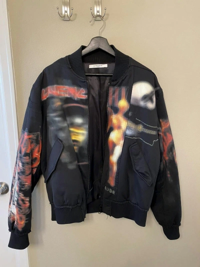 Pre-owned Givenchy Heavy Metal Bomber In Black