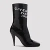 Givenchy Sliced Square Patent Leather Ankle Boots In Multi