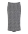 Givenchy Herringbone Skirt In Gray