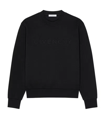 Givenchy Herringbone Sweatshirt In Black
