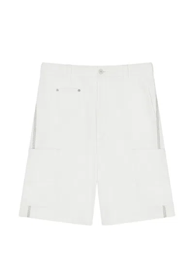 GIVENCHY HERRINGBONE-DENIM CARGO SHORTS