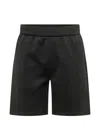 Givenchy Black Textured Shorts In Black